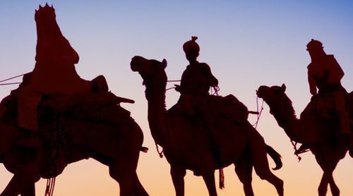 Las tres monturas de los Reyes Magos: El elefante, el caballo y el camello